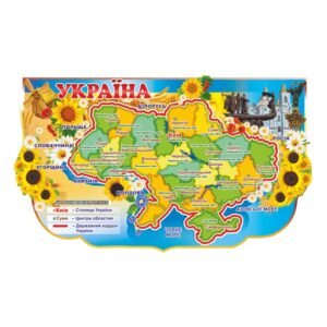 Стенд «Карта України» з квітами