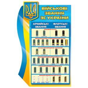 Стенд «Військові звання ЗС України»
