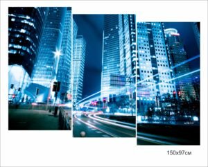 Модульна картина “Нічне місто”