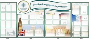 Стенд «Foreign Languages Department»