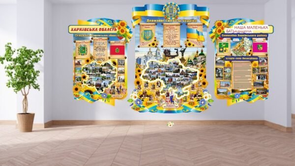 Комплект пластикових стендів “Наша маленька Батьківщина”