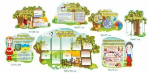 Комплект пластикових стендів для початкової школи