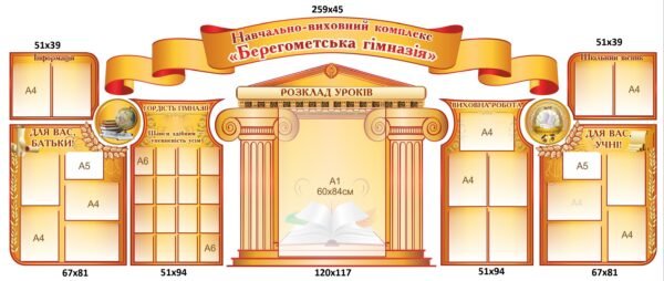 Презентаційний комплект стендів для фойє