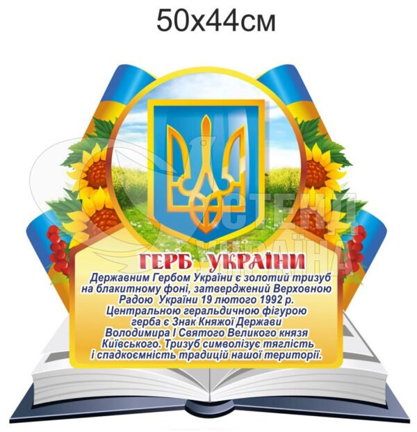 Стенд «Державний гімн та герб України»