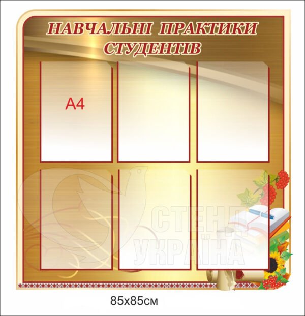 Стенд «Навчальні практики студентів»