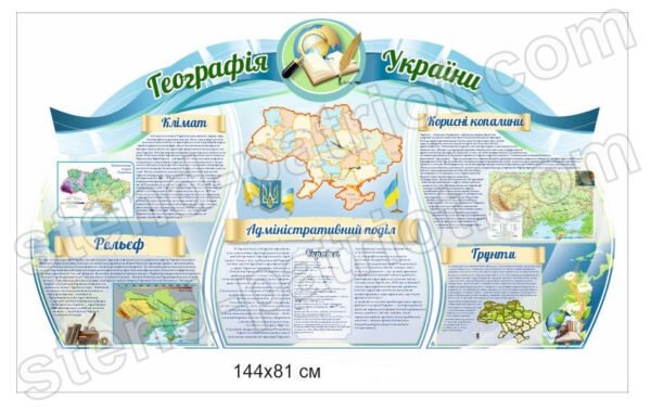 Стенд Географія України