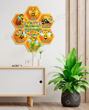 Стенд Обери привітання з бджілками