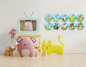 Наліпки на шафи зі звірятками