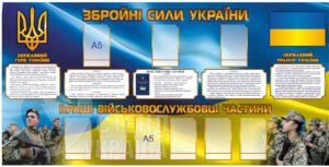Презентаційний стенд для військового закладу