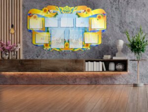 Інформаційно-презентаційний стенд з символікою