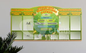 Стенд для соціального педагога та практичного психолога