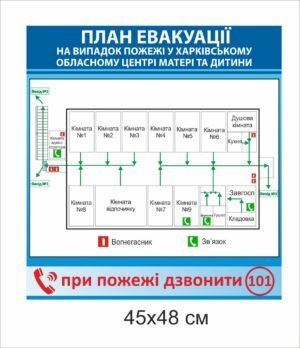 Стенд “План евакуації”