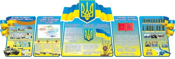 Комплект військових стендів “Символіка та ЗСУ”