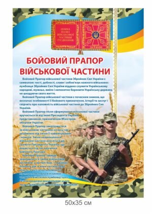 Стенд “бойовий прапор військової частини”