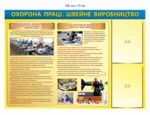 Стенд “Охорона праці на швейному виробництві”