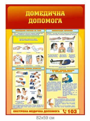 Стенд “Домедична допомога” інформаційний