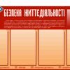 Стенд “Безпека життєдіяльності” з вертикальними кишеньками 6345