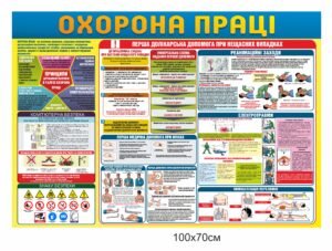 Стенд “Охорона праці” з першою долікарською допомогою