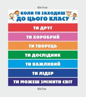 Стенд “Коли ти заходиш до цього класу”