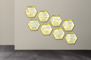 Комплект стендів “Піраміда, циліндр, паралелепіпед, куля, куб, конус, трикутна призма”