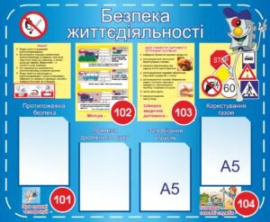 Шкільний стенд з безпеки життєдіяльності