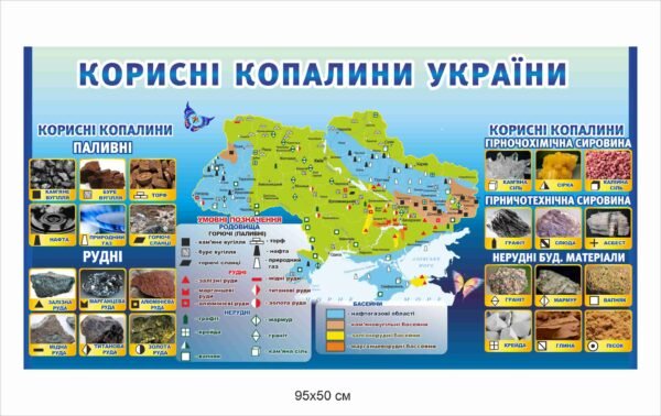 Стенд “Карта корисних копалин України”
