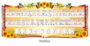 Стенд “Алфавіт” з числовим рядом