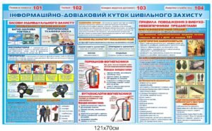 Стенд “Інформаційно-довідниковий куток з цивільного захисту”