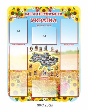 Стенд з кишенями “Моя незламна Україна”