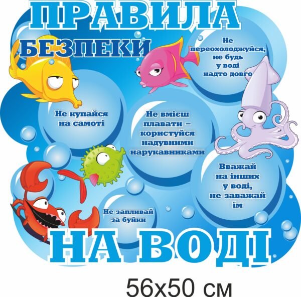 Стенд “Правила безпеки на воді”