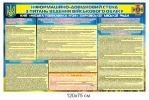 Інформаційно-довідниковий стенд “Військовий облік”