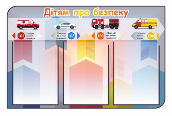 Стенд “Дітям про безпеку”