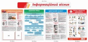 Комплект стендів з безпеки “Інформаційний вісник”