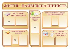 Стенд “Життя – найбільша цінність”