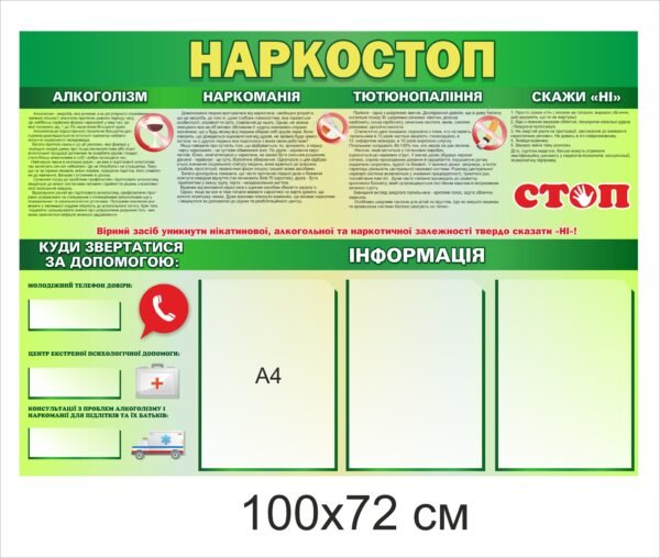 Стенд “Наркостоп”
