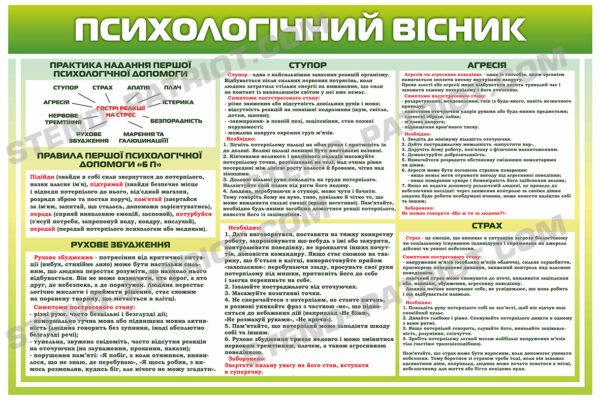 Стенд “Психологічний вісник”
