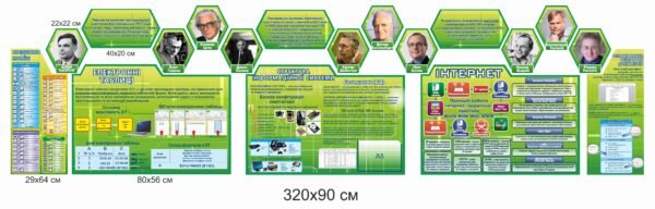 Комплект стендів з інформатики “Поєднання клавіш, електронні таблиці, інтернет”