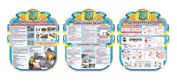 Комплект стендів з безпеки та цивільному захисту