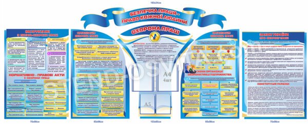 Комплект стендів “Безпечна праця – право кожної людини”