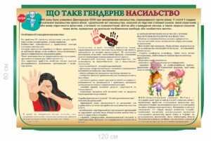 Інформаційний стенд “Гендерне насильство”