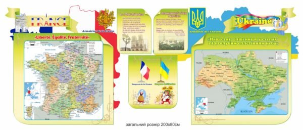 Набір стендів для кабінету французької мови