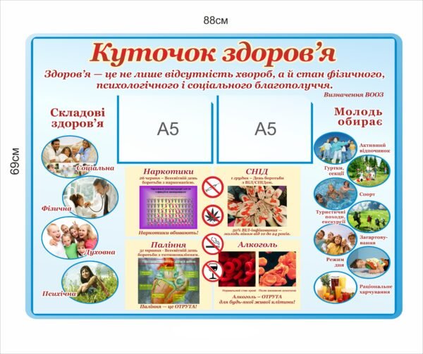 Інформаційний стенд “Куточок здоров’я”