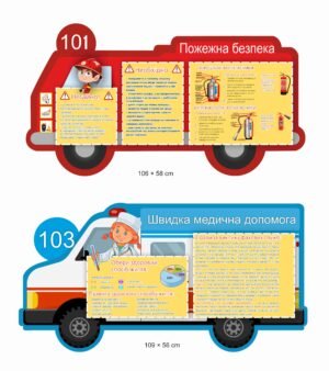 Комплект стендів “Пожежна безпека”, “Швидка медична допомога”