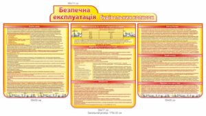 Стенд “Безпечна експлуатація будівельних колисок”