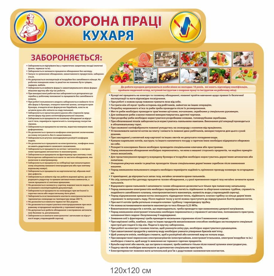 Охорона праці кухаря