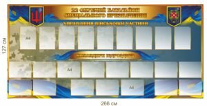 Стенд інформаційний для батальйону, підрозділу ЗСУ