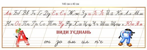 Стенд “Абетка” для учнів початкової школи