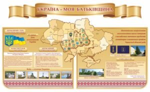 Стенд з національною символікою “Україна – моя Батьківщина”