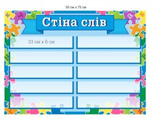 Стенд для НУШ “Стіна слів”