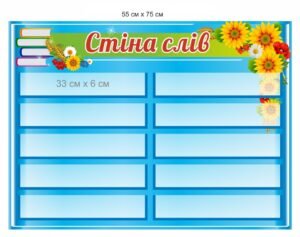 Стенд “Стіна слів для учнів початкової школи”